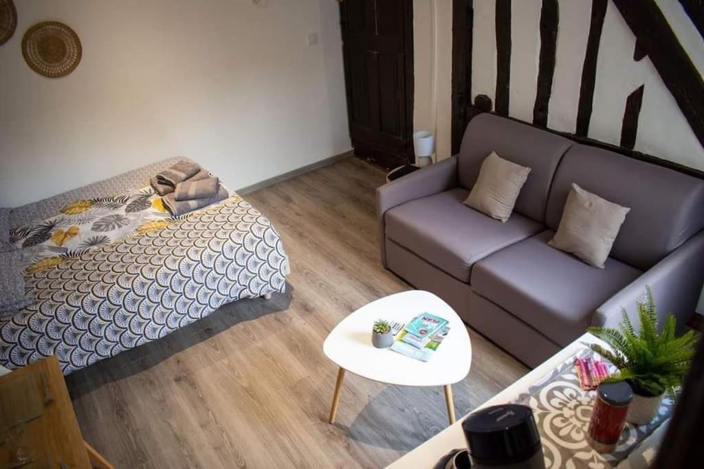 Studio Charmant Confortable Tv Centre Ville Louviers Eksteriør bilde
