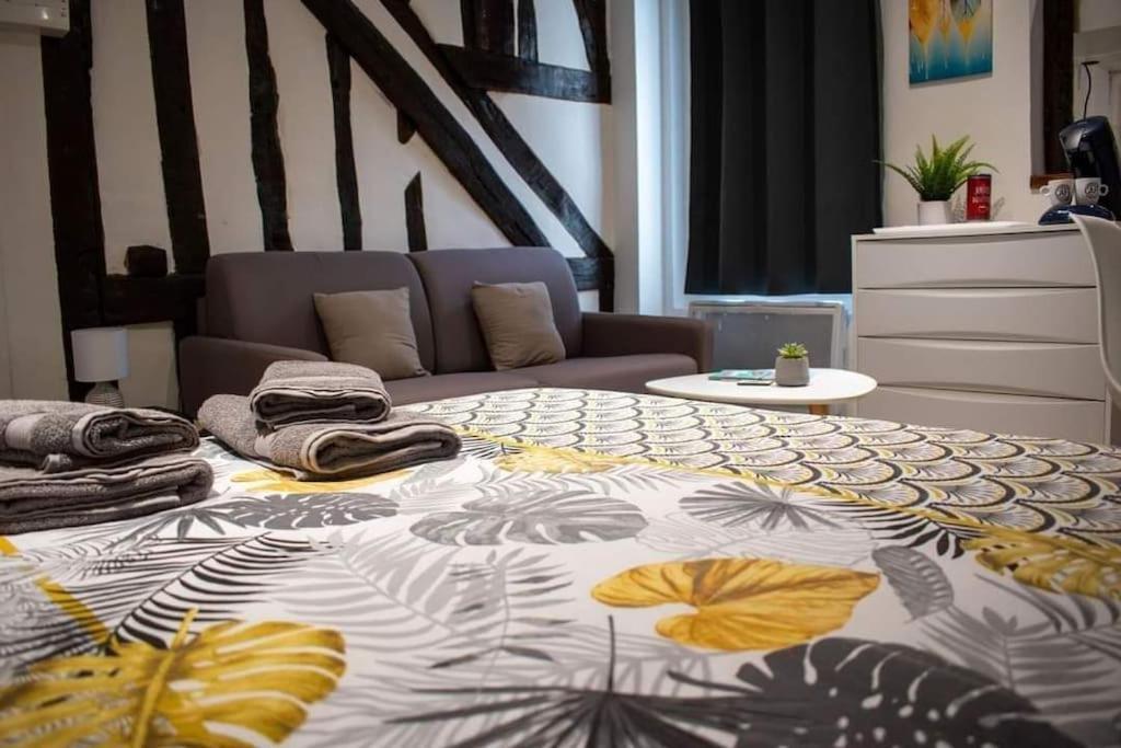Studio Charmant Confortable Tv Centre Ville Louviers Eksteriør bilde